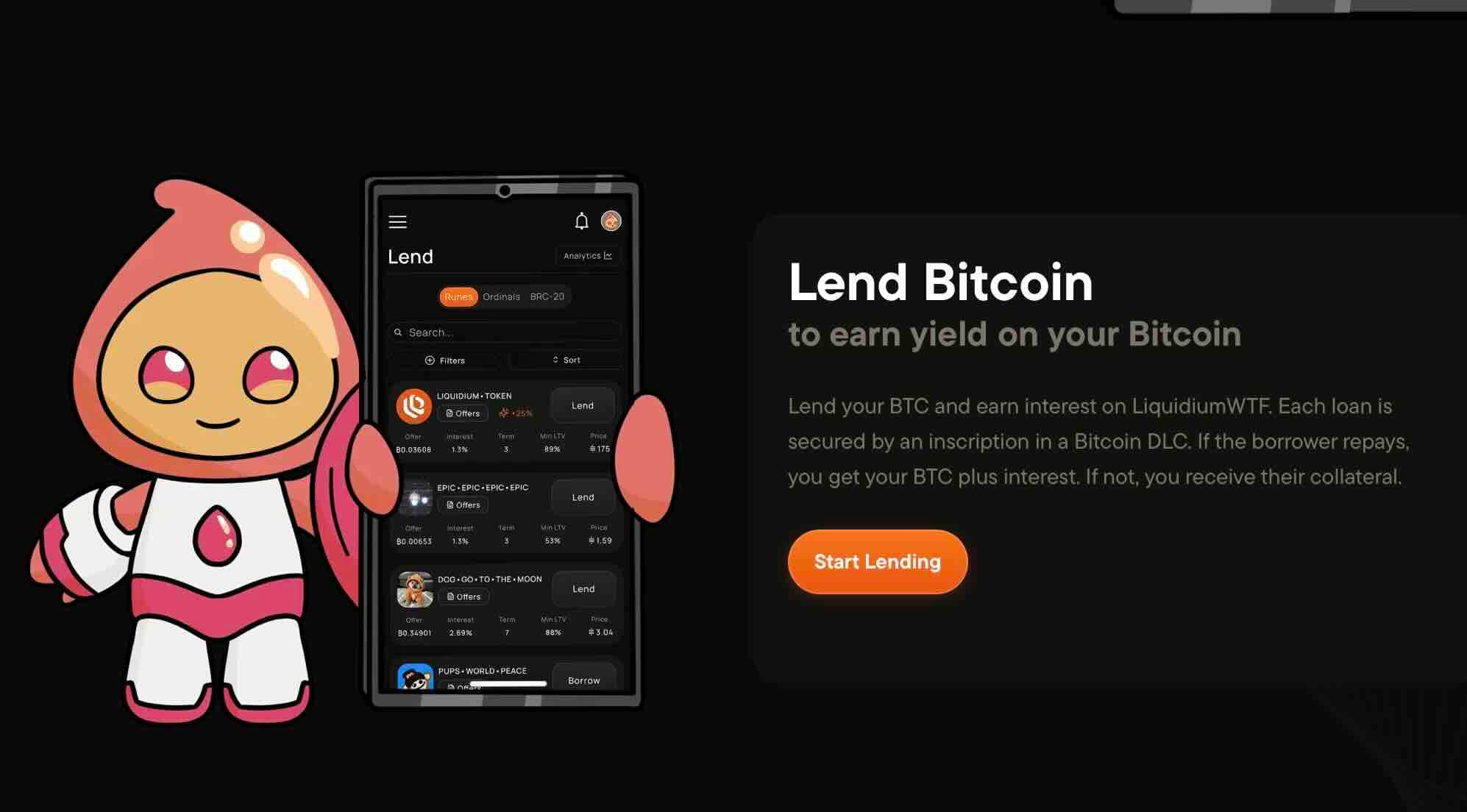 Liquidium - Lending and Borrowing Bitcoin