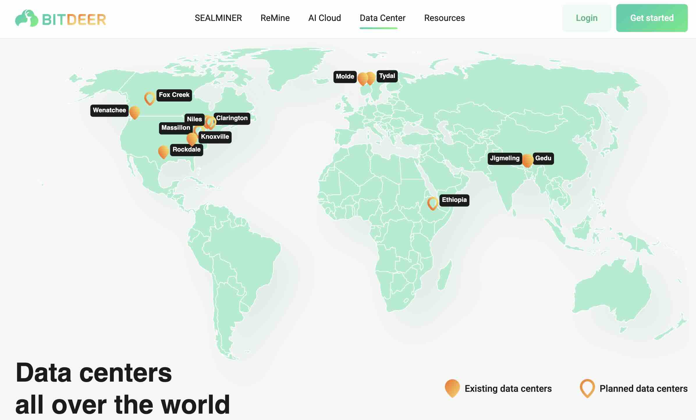 Bitdeer operates data centers in several strategic regions