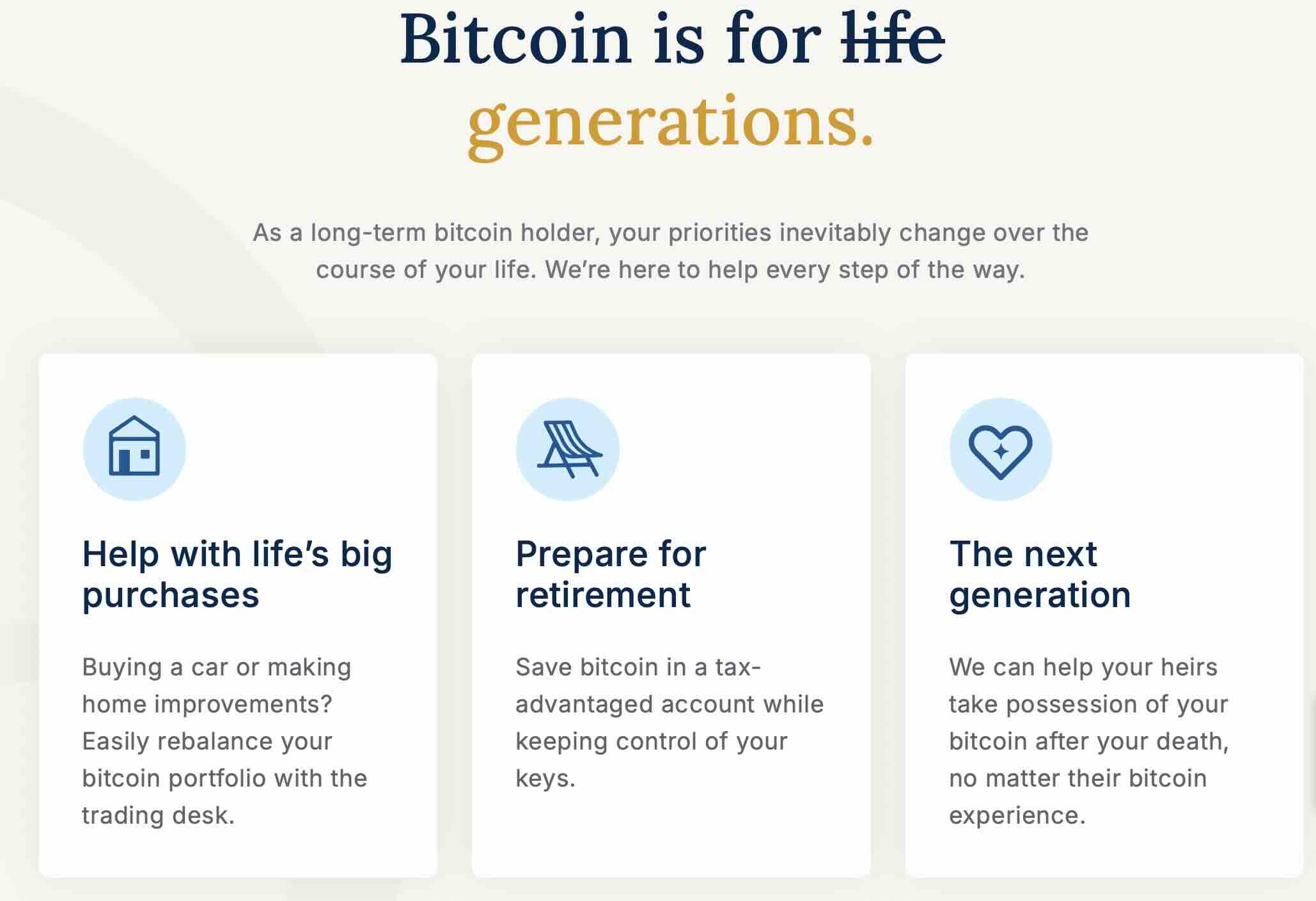 Unchained Capital is a Bitcoin-native financial services